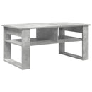 vidaXL Dohányzóasztal tárolóval Beton Szürke 96 x 54 x 44 cm Faanyag