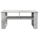 vidaXL Dohányzóasztal tárolóval Beton Szürke 96 x 54 x 44 cm Faanyag
