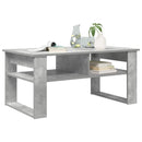 vidaXL Dohányzóasztal tárolóval Beton Szürke 96 x 54 x 44 cm Faanyag