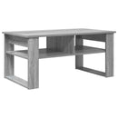vidaXL Dohányzóasztal tárolóval Szürke Sonoma 96 x 54 x 44 cm Faanyag