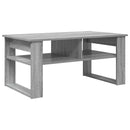 vidaXL Dohányzóasztal tárolóval Szürke Sonoma 96 x 54 x 44 cm Faanyag