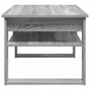 vidaXL Dohányzóasztal tárolóval Szürke Sonoma 96 x 54 x 44 cm Faanyag