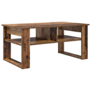 vidaXL Dohányzóasztal tárolóval Öreg fa 96 x 54 x 44 cm Faanyag