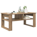 vidaXL Dohányzóasztal tárolóval Artisan tölgy 96 x 54 x 44 cm Faanyag