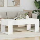 vidaXL Dohányzóasztal Fehér 110 x 50 x 41 cm Faanyag