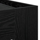 vidaXL Dohányzóasztal Fekete tölgy 110 x 50 x 41 cm Faanyag