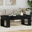 vidaXL Dohányzóasztal Fekete tölgy 110 x 50 x 41 cm Faanyag