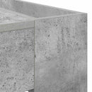 vidaXL Dohányzóasztal Beton Szürke 110 x 50 x 41 cm Faanyag