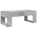 vidaXL Dohányzóasztal Beton Szürke 110 x 50 x 41 cm Szerelt Fa