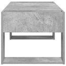 vidaXL Dohányzóasztal Beton Szürke 110 x 50 x 41 cm Szerelt Fa