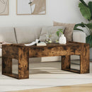 vidaXL Dohányzóasztal Füstölt tölgy 110 x 50 x 41 cm Szerelt Fa