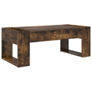 vidaXL Dohányzóasztal Füstölt tölgy 110 x 50 x 41 cm Szerelt Fa