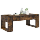 vidaXL Dohányzóasztal Füstölt tölgy 110 x 50 x 41 cm Szerelt Fa