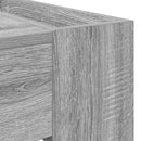 vidaXL Dohányzóasztal Szürke Sonoma 110 x 50 x 41 cm Faanyag