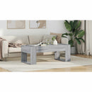 vidaXL Dohányzóasztal Szürke Sonoma 110 x 50 x 41 cm Faanyag