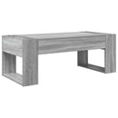 vidaXL Dohányzóasztal Szürke Sonoma 110 x 50 x 41 cm Faanyag