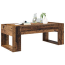vidaXL Dohányzóasztal Öreg fa 110 x 50 x 41 cm Faanyag