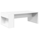 vidaXL Dohányzóasztal Fehér 95 x 50 x 34 cm Faanyag