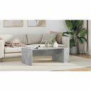 vidaXL Dohányzóasztal Beton Szürke 95 x 50 x 34 cm Faanyag