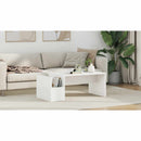 vidaXL Dohányzóasztal Fehér 90 x 45 x 35 cm Faanyag