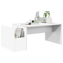 vidaXL Dohányzóasztal Fehér 90 x 45 x 35 cm Faanyag