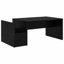 vidaXL Dohányzóasztal Fekete tölgy 90 x 45 x 35 cm Faanyag