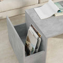 vidaXL Dohányzóasztal Beton Szürke 90 x 45 x 35 cm Faanyag