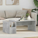 vidaXL Dohányzóasztal Beton Szürke 90 x 45 x 35 cm Faanyag