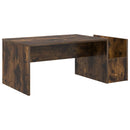 vidaXL Dohányzóasztal Füstölt tölgy 90 x 45 x 35 cm Faanyag