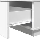 vidaXL Dohányzóasztal fiókkal tárolóval Fehér 95 x 55 x 31 cm Faanyag