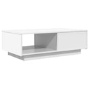 vidaXL Dohányzóasztal fiókkal tárolóval Fehér 95 x 55 x 31 cm Faanyag