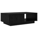 vidaXL Dohányzóasztal fiókkal Fekete tölgy 95 x 55 x 31 cm Faanyag