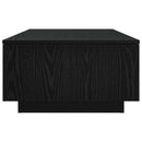 vidaXL Dohányzóasztal fiókkal Fekete tölgy 95 x 55 x 31 cm Faanyag