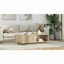 vidaXL Dohányzóasztal fiókkal Sonoma tölgy 95 x 55 x 31 cm Faanyag