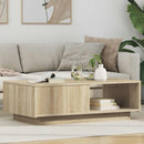vidaXL Dohányzóasztal fiókkal Sonoma tölgy 95 x 55 x 31 cm Faanyag