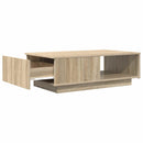 vidaXL Dohányzóasztal fiókkal Sonoma tölgy 95 x 55 x 31 cm Faanyag