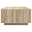 vidaXL Dohányzóasztal fiókkal Sonoma tölgy 95 x 55 x 31 cm Faanyag