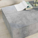 vidaXL Dohányzóasztal fiókkal Beton Szürke 95 x 55 x 31 cm Faanyag