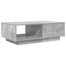 vidaXL Dohányzóasztal fiókkal Beton Szürke 95 x 55 x 31 cm Faanyag
