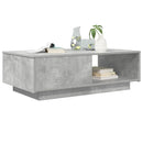 vidaXL Dohányzóasztal fiókkal Beton Szürke 95 x 55 x 31 cm Faanyag