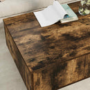vidaXL Dohányzóasztal fiókkal Füstölt tölgy 95 x 55 x 31 cm Faanyag