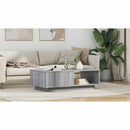 vidaXL Dohányzóasztal fiókkal Szürke Sonoma 95 x 55 x 31 cm Faanyag