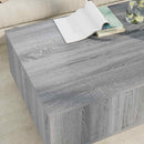 vidaXL Dohányzóasztal fiókkal Szürke Sonoma 95 x 55 x 31 cm Faanyag