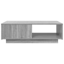 vidaXL Dohányzóasztal fiókkal Szürke Sonoma 95 x 55 x 31 cm Faanyag