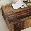 vidaXL Dohányzóasztal fiókkal Öreg fa 95 x 55 x 31 cm Faanyag