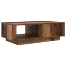 vidaXL Dohányzóasztal fiókkal Öreg fa 95 x 55 x 31 cm Faanyag