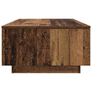 vidaXL Dohányzóasztal fiókkal Öreg fa 95 x 55 x 31 cm Faanyag