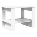 vidaXL Dohányzóasztal Fehér 72 x 50 x 50 cm Faanyag