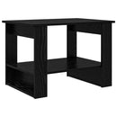 vidaXL Dohányzóasztal Fekete tölgy 72 x 50 x 50 cm Faanyag