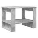 vidaXL Dohányzóasztal Beton Szürke 72 x 50 x 50 cm Faanyag